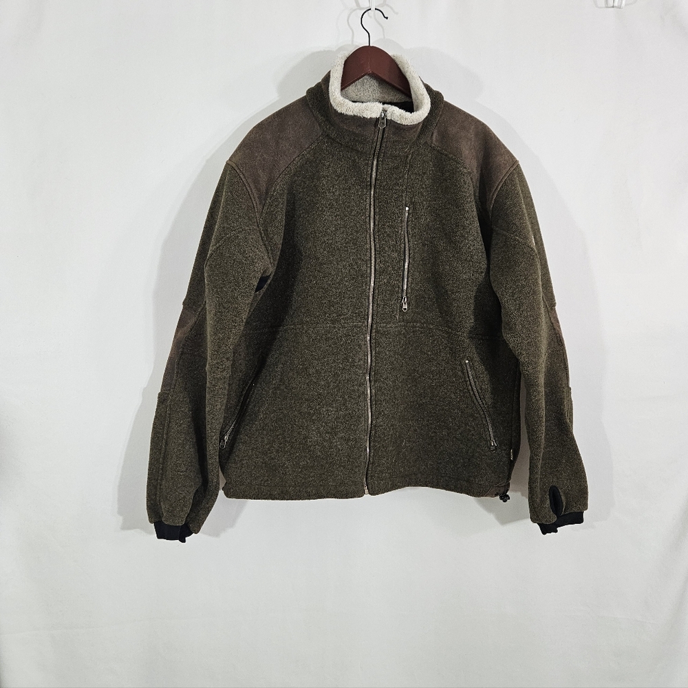 Kühl Olive Green Alpenwurx Zip Up Fleece Jacket Men Size XXL